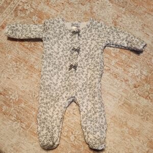 Nicole Miller Floral Gray Kids Tufted One Piece